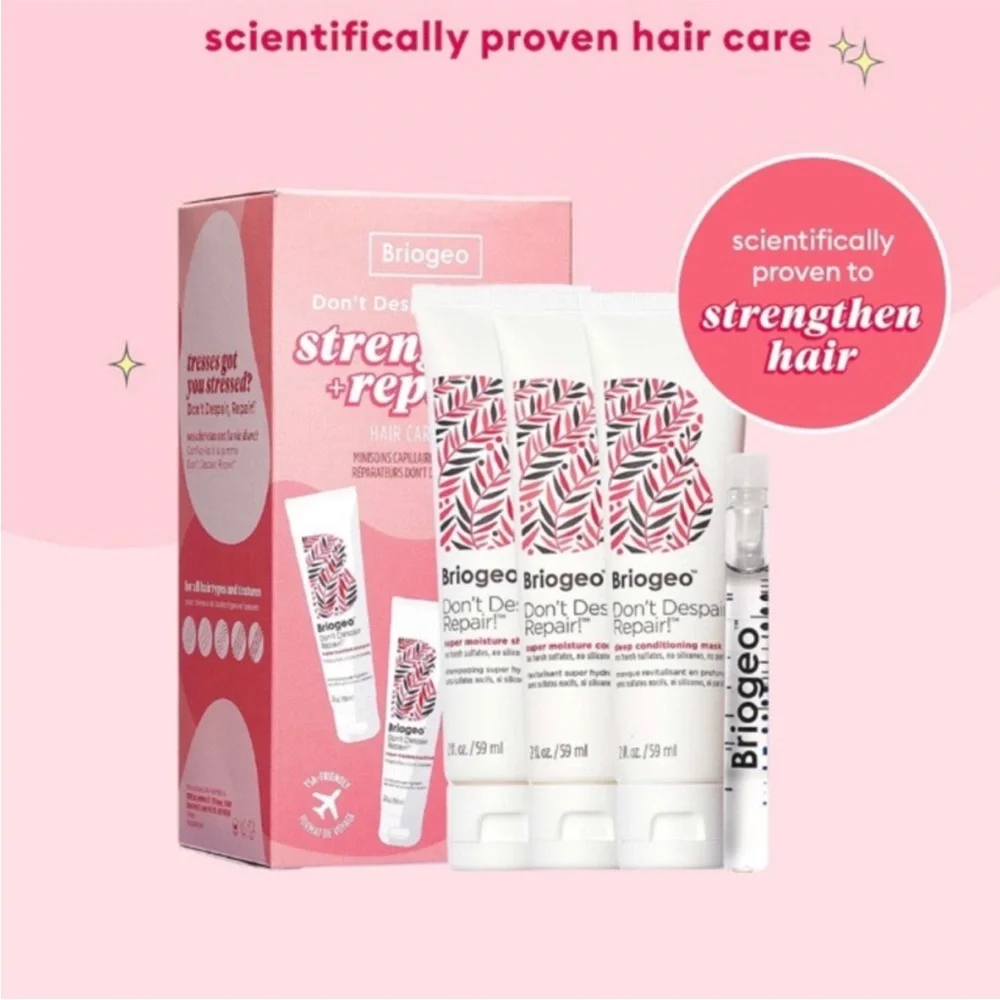 BRIOGEO Don't Despair, Repair!  Strengthen + Repair Hair Care Minis
